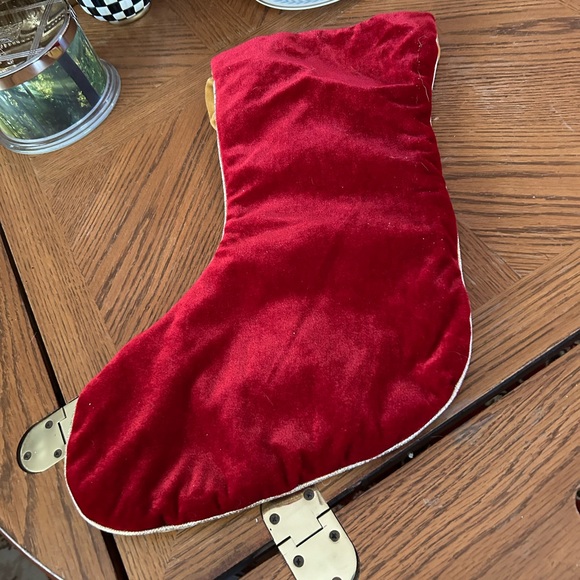 Soft Velvety Christmas Stocking - Picture 2 of 4